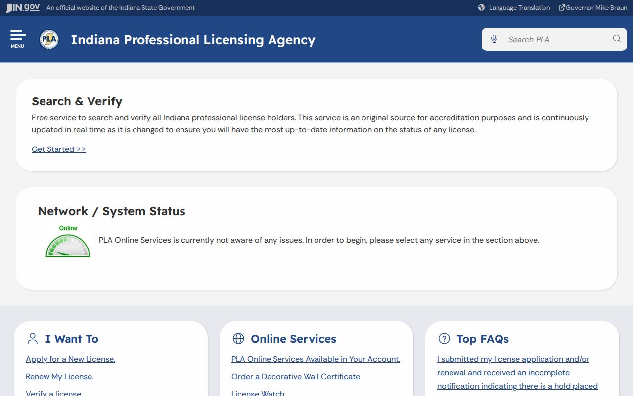 Indiana license verification for a St. John resident record cross-check