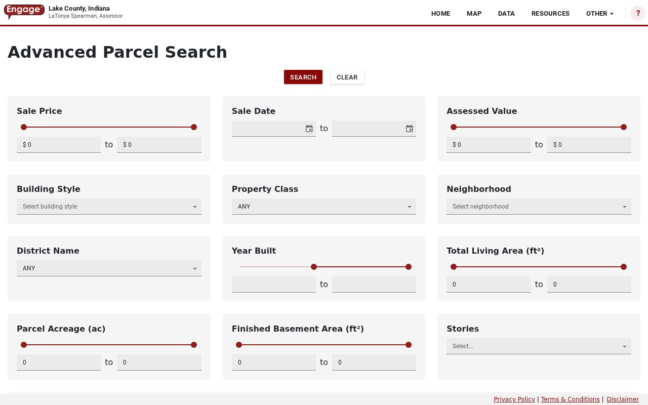 St. John street directory assessor advanced search