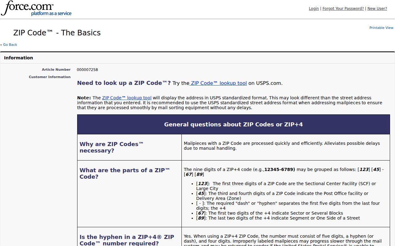 USPS ZIP code basics explaining postal and municipal boundary differences